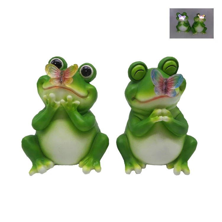 resin frog ornaments