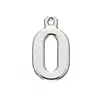New Arrivals Zinc Alloy the number zero Antique Silver Plated charms