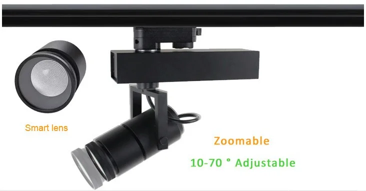 commercial lighting adjustable beam angle 15w 25w led track