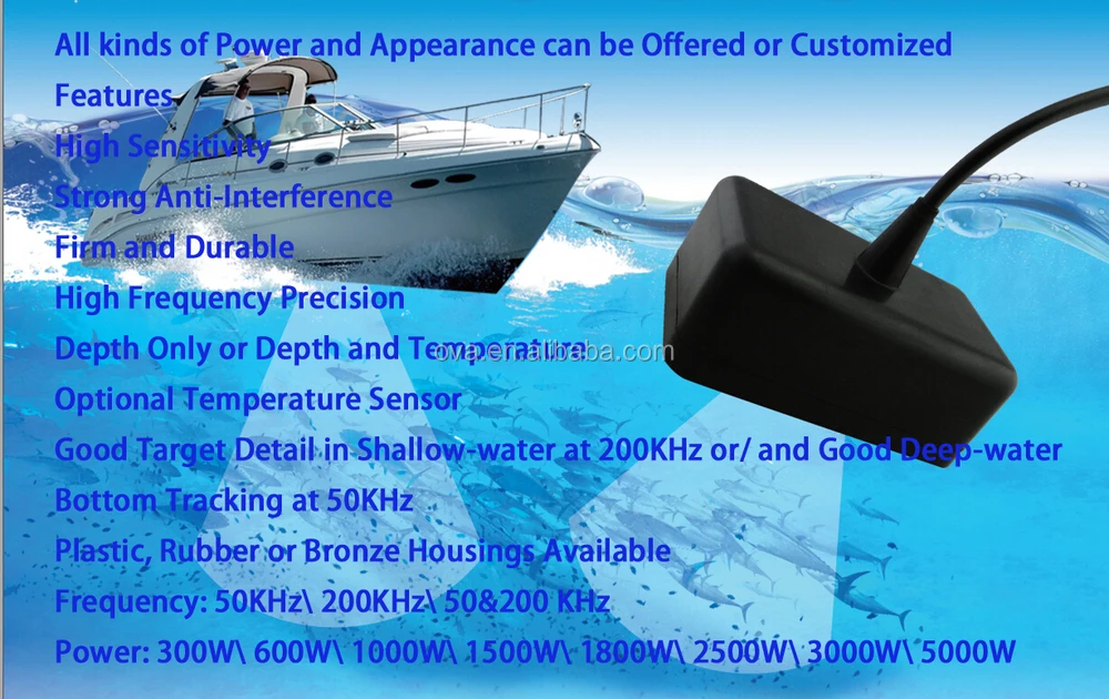 Ultrasonic Underwater Transmitter And Receiver Sensor For Echo Sounding