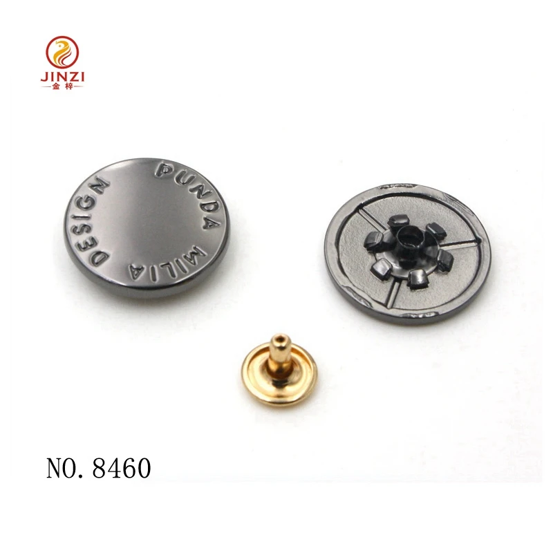 Custom Metal Logo Button Rivet For Belt And Strap Wholesale - Buy Metal ...