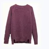 Wholesale 2018 hot sale pullover knitting woolen design sweater for ladies/women
