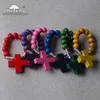 Assorted Colors Wooden Finger Rosary Ring