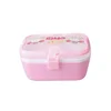 Healthy Material Microwave Rectangle take away 2 Layer school kids Plastic Bento lunch Box