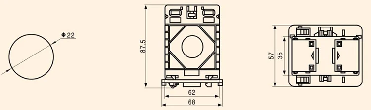 MES-62/20 30/5A 40/5A 55/5A 60/5A 80/5A 100/5A Current Transformer With CE