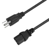 Universal 14 Awg Computer Nema 5-15P Plug Us Ac Cable for Electric Grill Kettle C13 Female Usa Standard Power Cord