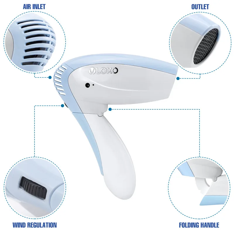 Wireless travel portable hair dryer cold air hair dryer