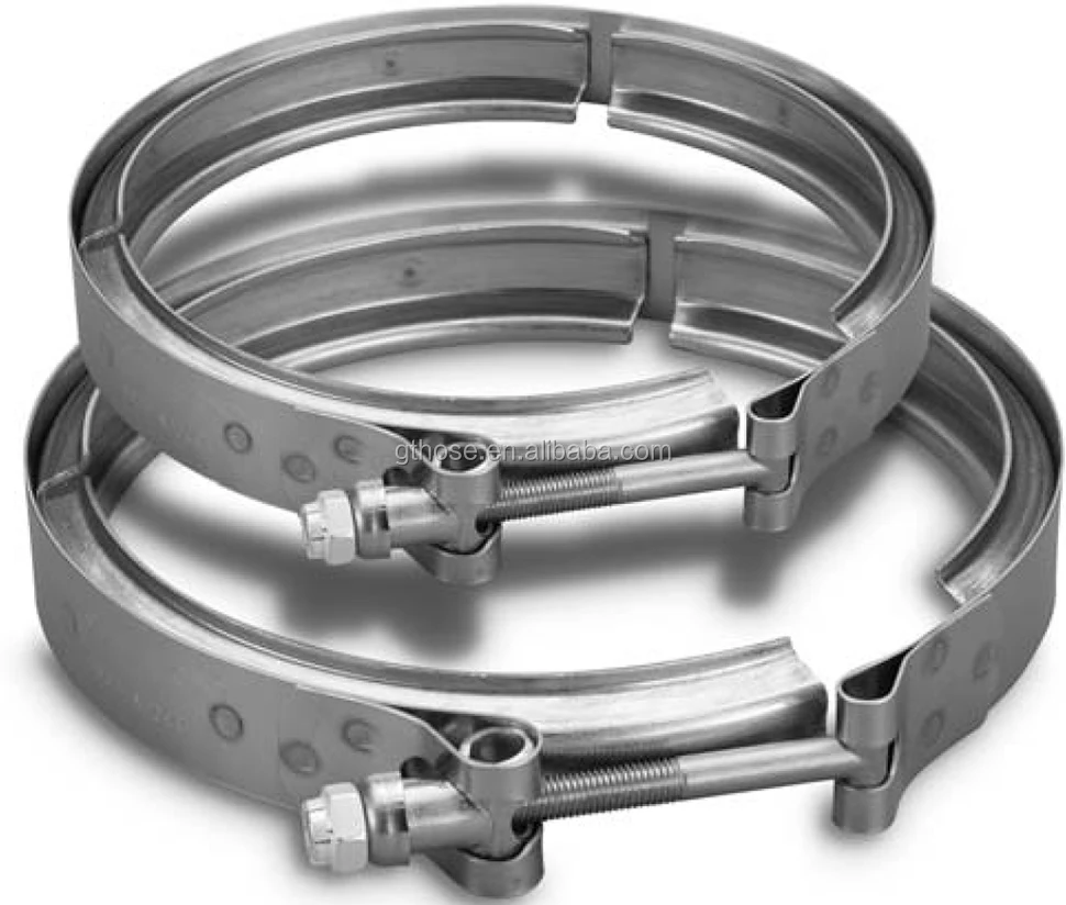 BB5 Custom Stainless steel V band exhaust hose clamp