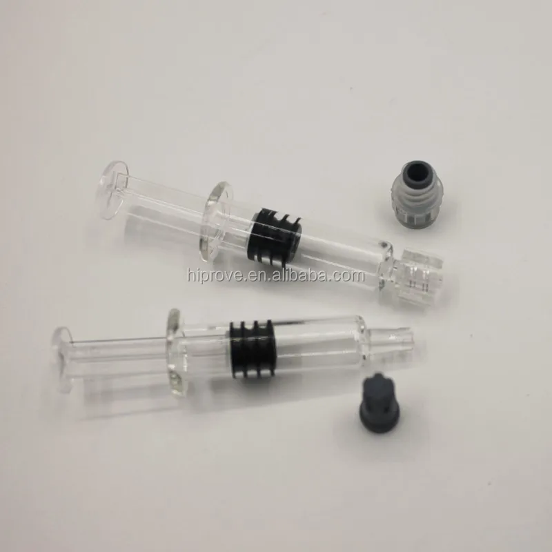 Luer Lock / Tip Glass Syringes 1ml Honey Vape Oil Syringe Concentrate