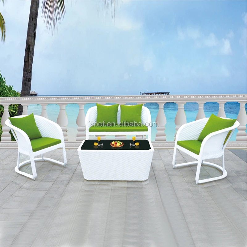 Saigon Sofa Garden Ridge Outdoor Furniture With White Rattan Color Saigon Sofa Garden Ridge Outdoor Furniture With White Rattan Color Green Cushion A5030