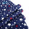 Pentagram pattern free sample of cotton baby poplin fabric uses 100% cotton printed