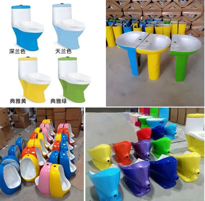Bathroom fancy design ceramic child toilet set
