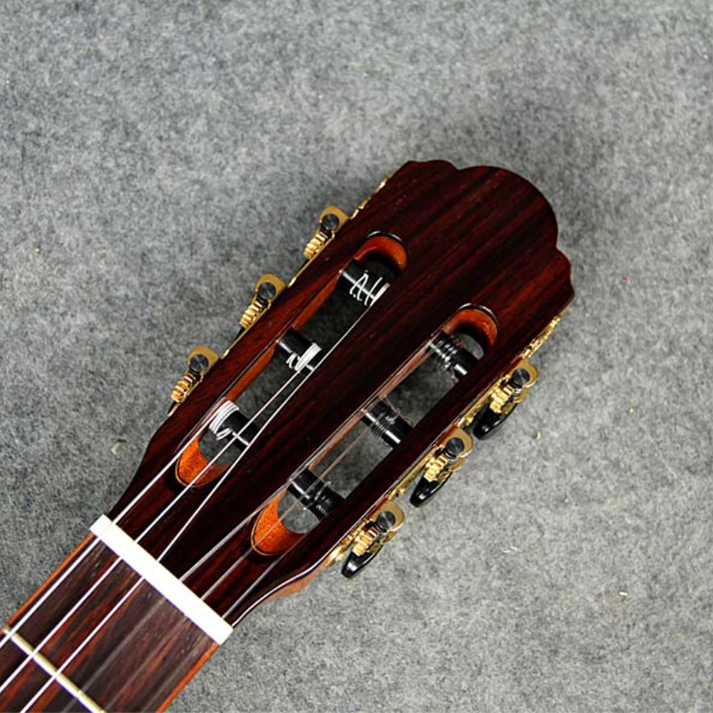 chard 39 "实心雪松顶级红木背面和侧面经典吉他光泽完成 ec95-sk