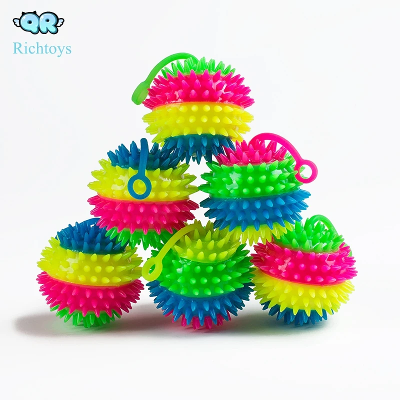 Light-up Spiky Stress Balls Sensory Led Flashing Massage Bumpy Toys ...