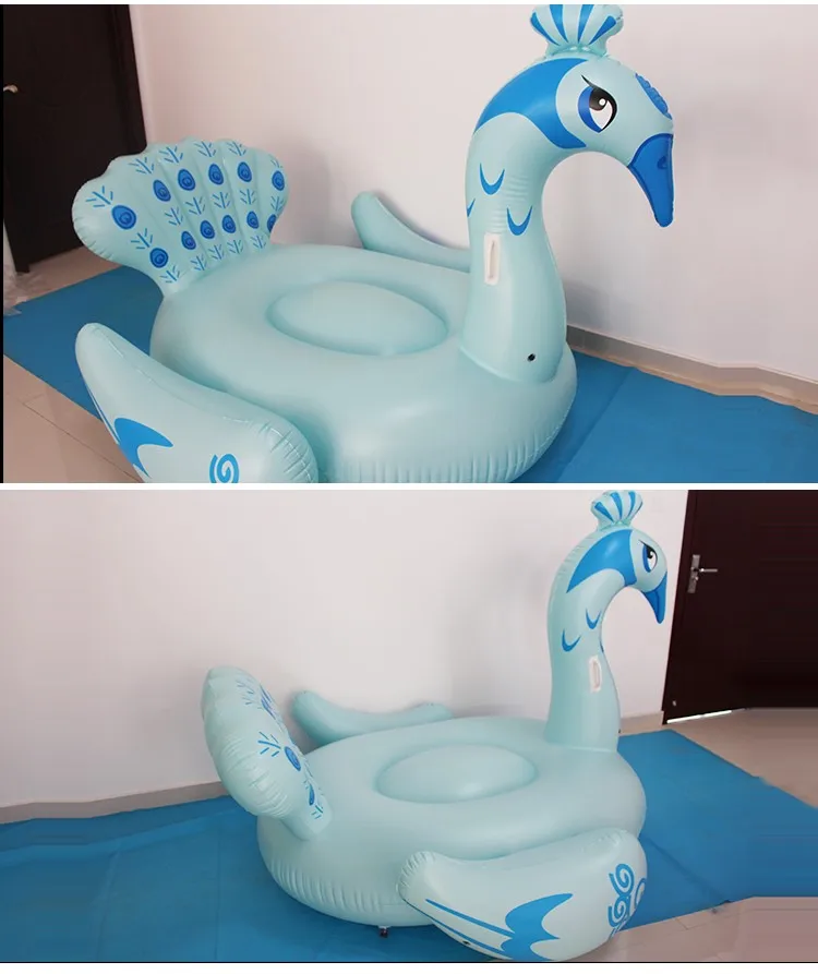 peacock water float