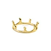 Wholesale Gold Silver Rose Gold Plated Crown Ring Alloy Jewelry Fancy Rings For Party Girls Women Accessories