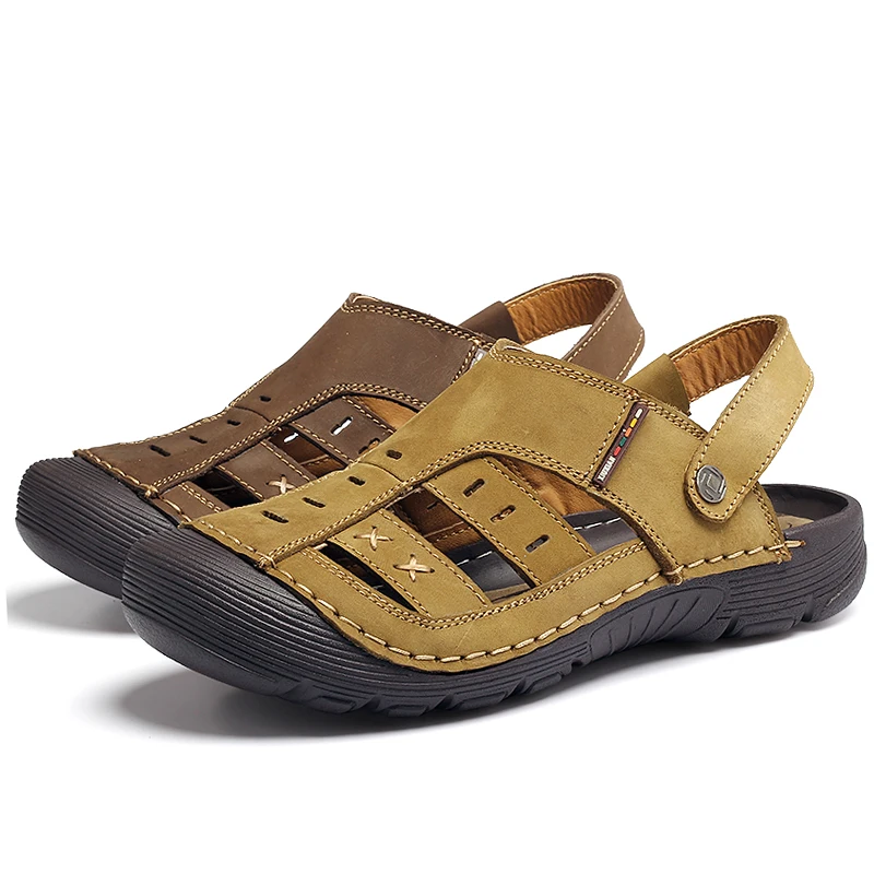 Topsion Best Selling Products In Ethiopia Spanish Genuine Leather Mans Sandal Shoes