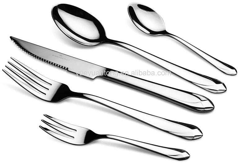 Low Moq Stainless Steel 5star Hotel Cutlery Set For Restaurant With