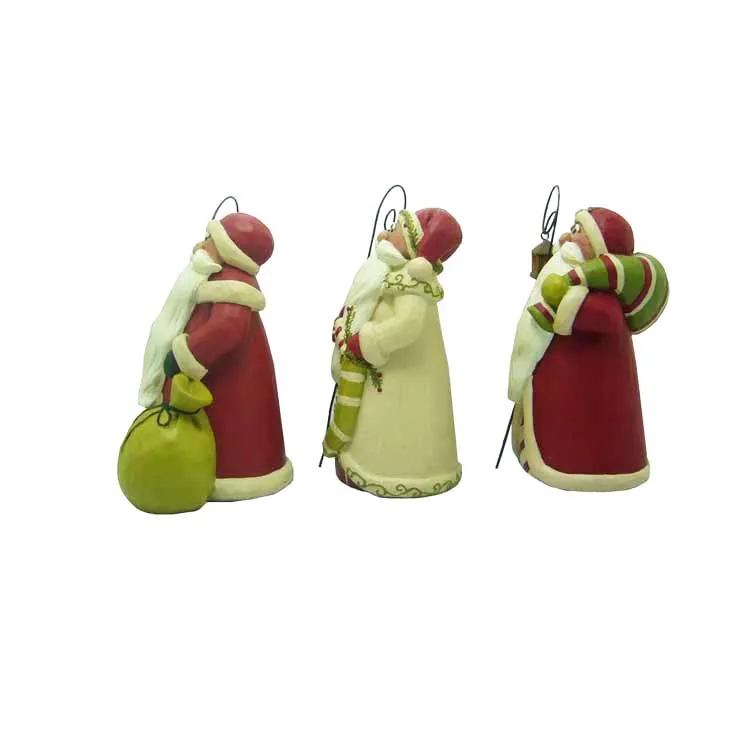 2020 Exquisite Santa Resin Figurine Resin Crafts Christmas Gift Christmas Decoration