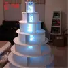acrylic wedding cake stands board with lights