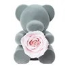 Wholesale preserved Rose Bear hug Flowers Sweet Bear Expressions Gift Boy Bear