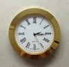 hot sale 65mm golden frame metal mini desk clock insert inner clock