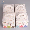 Colorful Merry Christmas Candy Box Portable Cube Package Cookies Boxes Kids Party Decoration Xmas Paper Gift Box