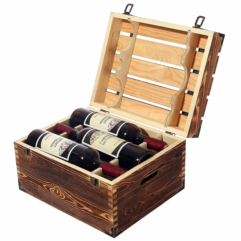 Custom 6 Bottles Wine Wood Box - Buy Wine Wood Box,6 Bottles Wine Wood ...