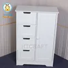 E1 MDF White Space Saving Home Furniture, Chest With Four Small Drawers, Storage Cabinet For Wholesale