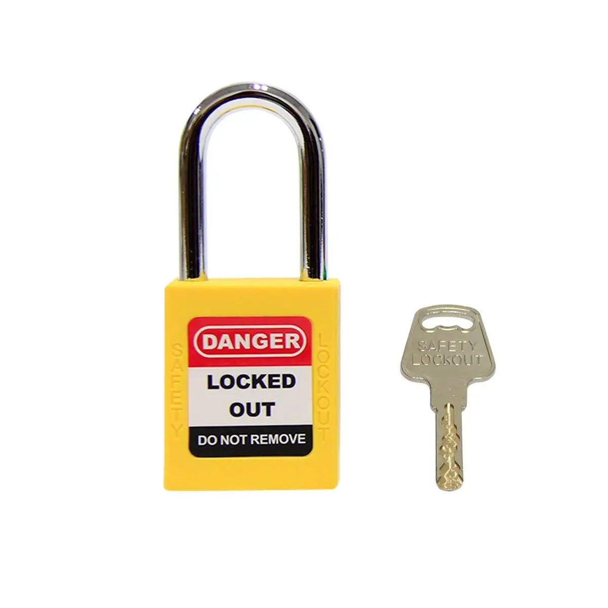 High Security PVC Safety Strong Lockout Padlock with Writable Label 