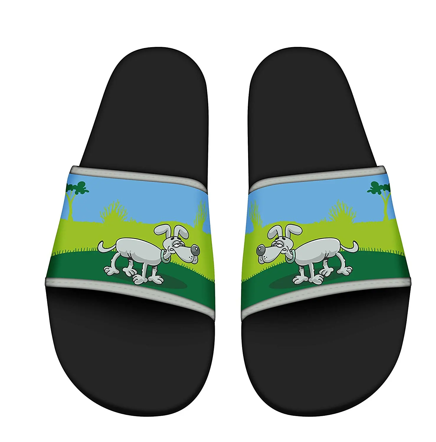 ZWJ Men Stylish Beach Sandals Indoor Floor Slipper Anti-Slip House Sandal Bath Slipper Indoor Floor Slipper