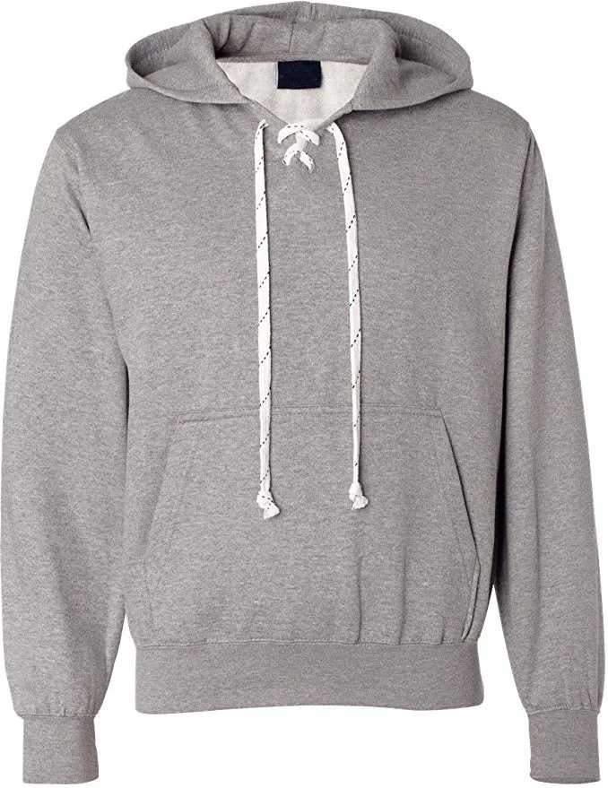 lace up drawstring hoodie mens