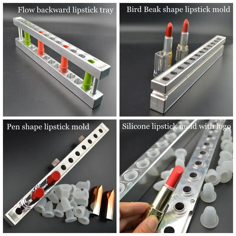 Custom For Cosmetic Factory 12 Holes Metal Lipstick Filling Molds With