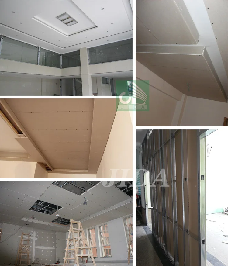Jida Pvc Gypsum Gypsum Board Ceiling Tile/ Durable Moistureproof Gypsum