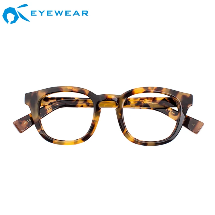 Italian Handmade Fashion Eyeglass Optical Frame Acetate Eyeglasses View Acetate Eyeglasses New