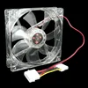 12V 0.20A 80 x 80 x 25 mm Computer fan 4 LED Silent PC Computer Case Cooler Cooling Fan Mod blue and colorful light