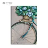 Best gift item girls pinky rustic decor metal art sculpture metal bicycle wall decor for home