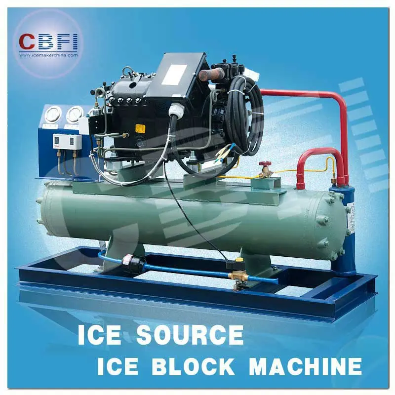 flexible pipe installation easy to move block ice plant