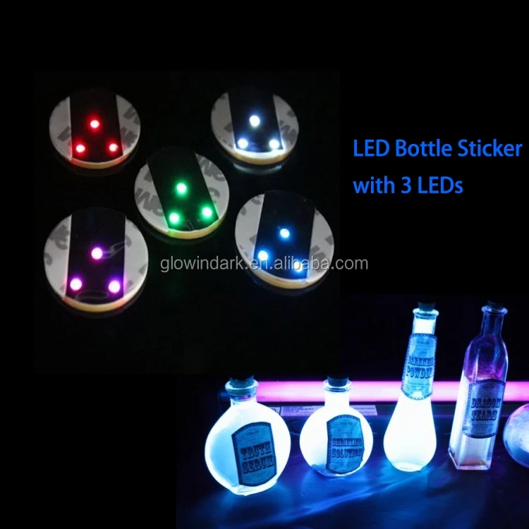 High Quality Cheap Price Led Coaster Black Light,Led Bottle Sticker