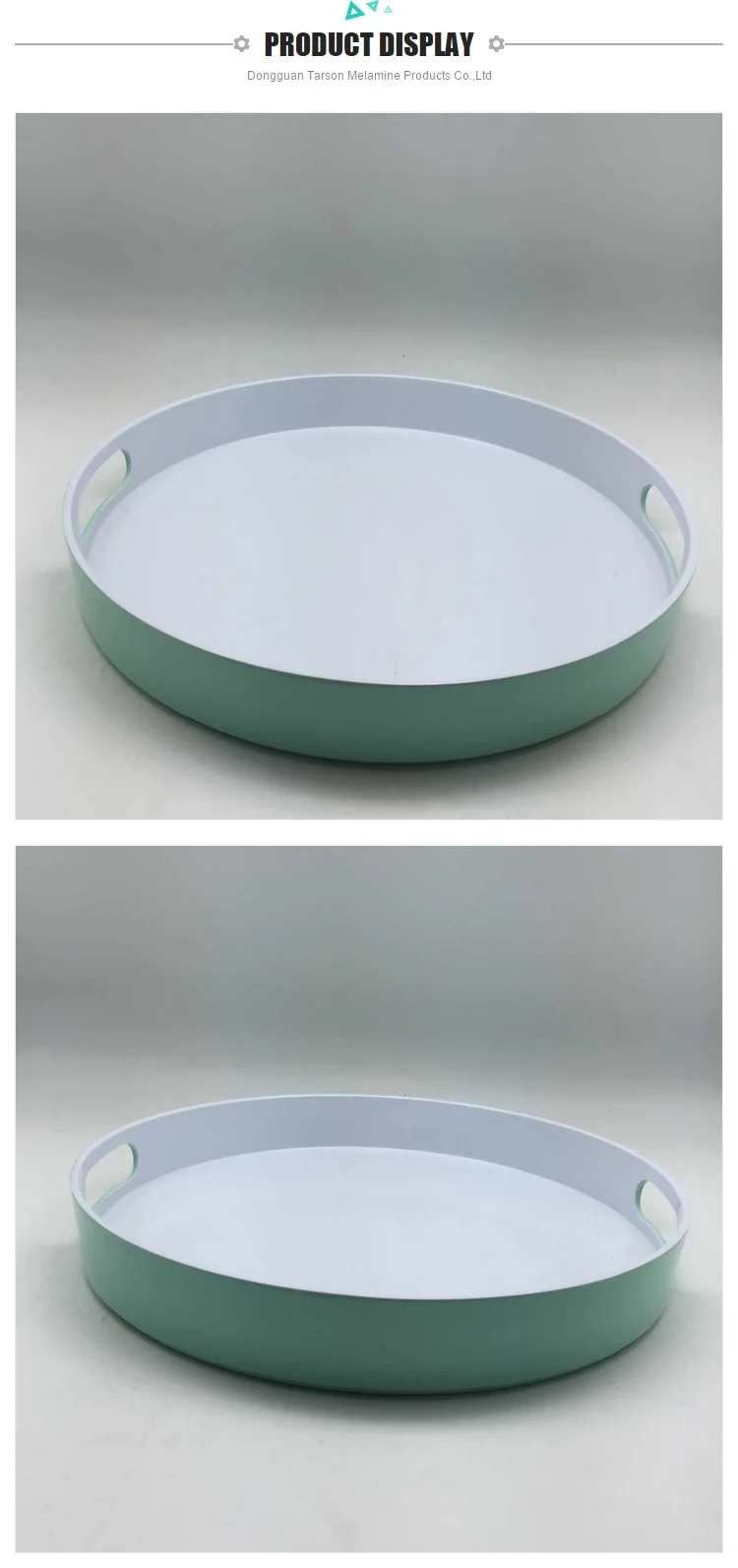 Double Color Melamine Serving Tray Buy Colored Tray Decorative,Round
