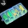 Canwin New Type Simulation Bionic silicone skin soft Frog Lure Bait Fishing Lures Artificial Bait Type Fishfrog Fishing Lure