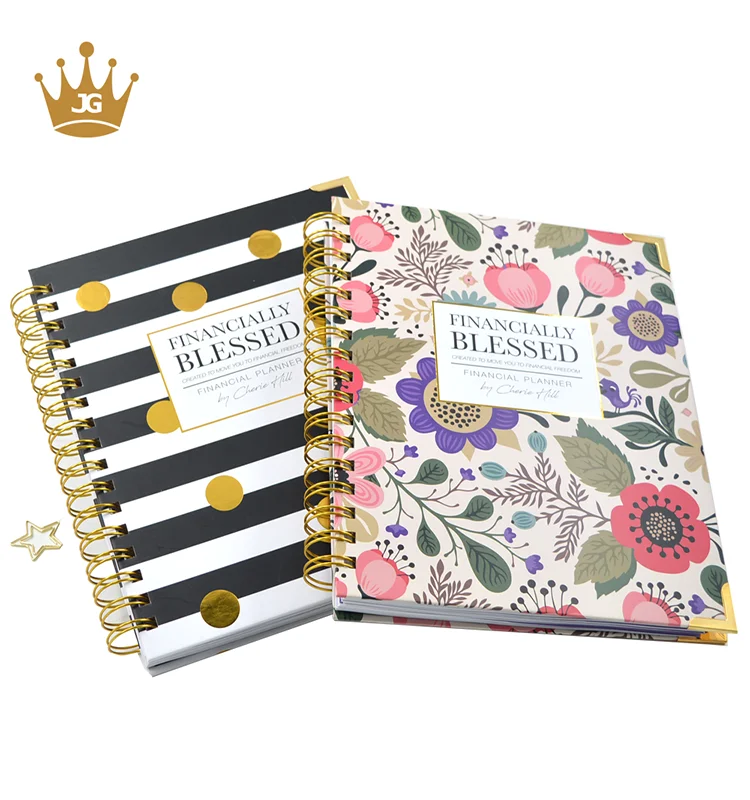 Customized 20202021 Design Hardcover Spiral Journal Notebook Planner