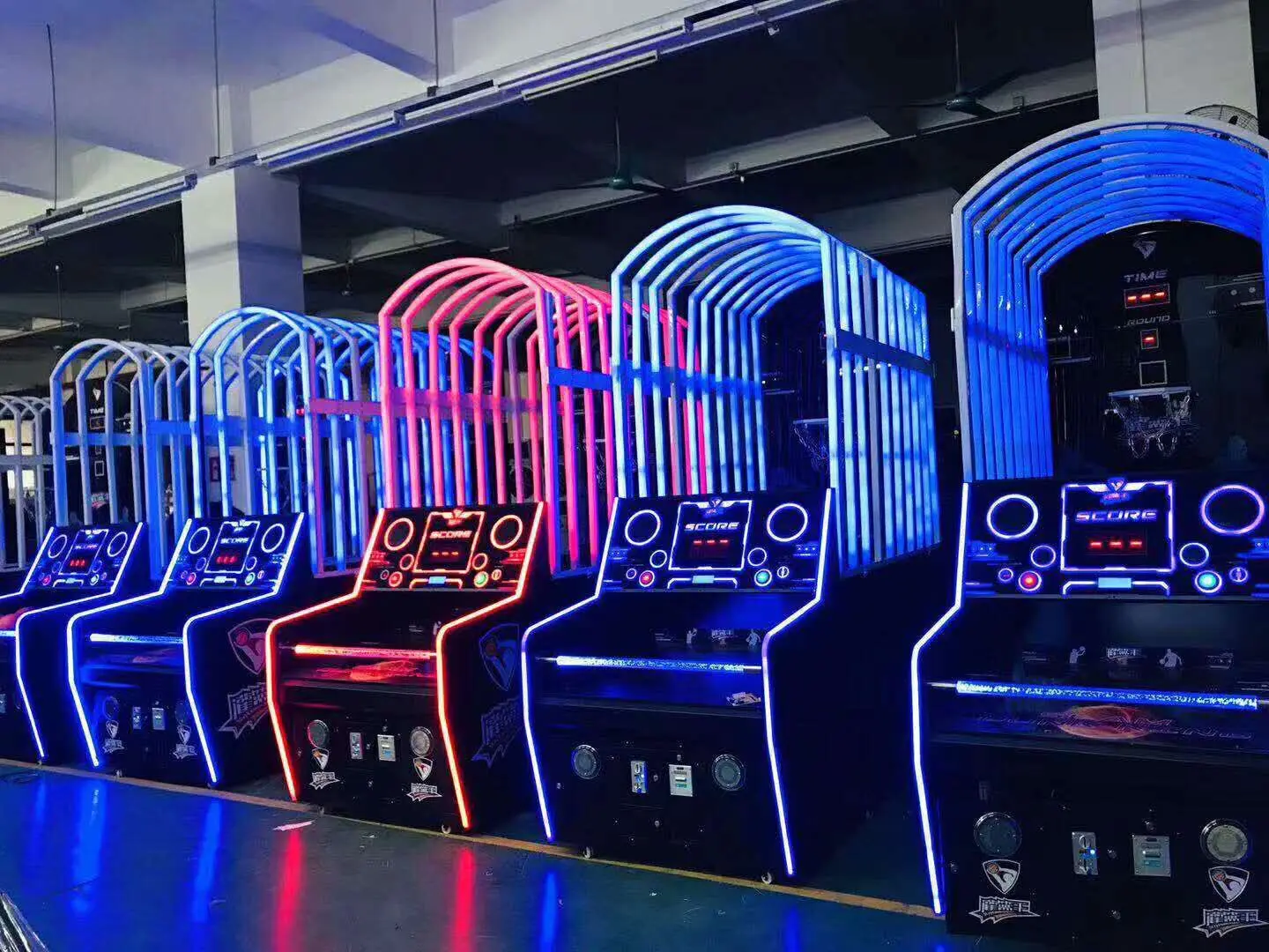 Coin Operated Slam Dunk King Basketball Amusement Sports Game Machine ...