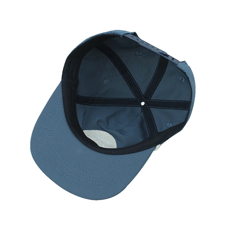 Nylon Unstructured 5 Panel Snapback Hat With Rope On Brim Buy Plain