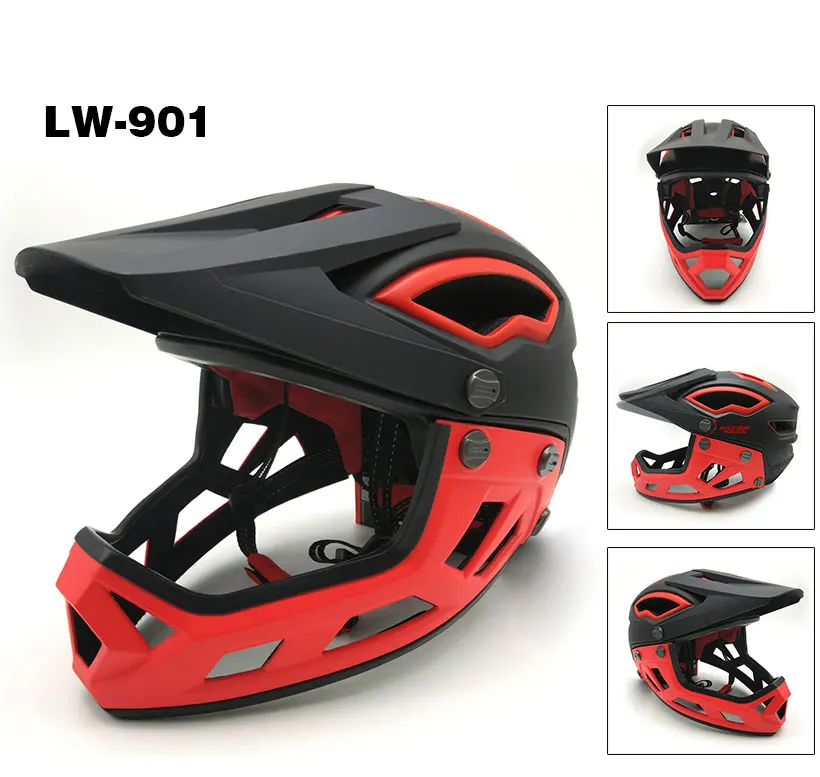 2018 full new design downhill helmet for adults