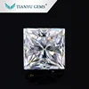 Wholesale Cheap DF Colorless Square Princess cut Moissanite Artificial Gemstone