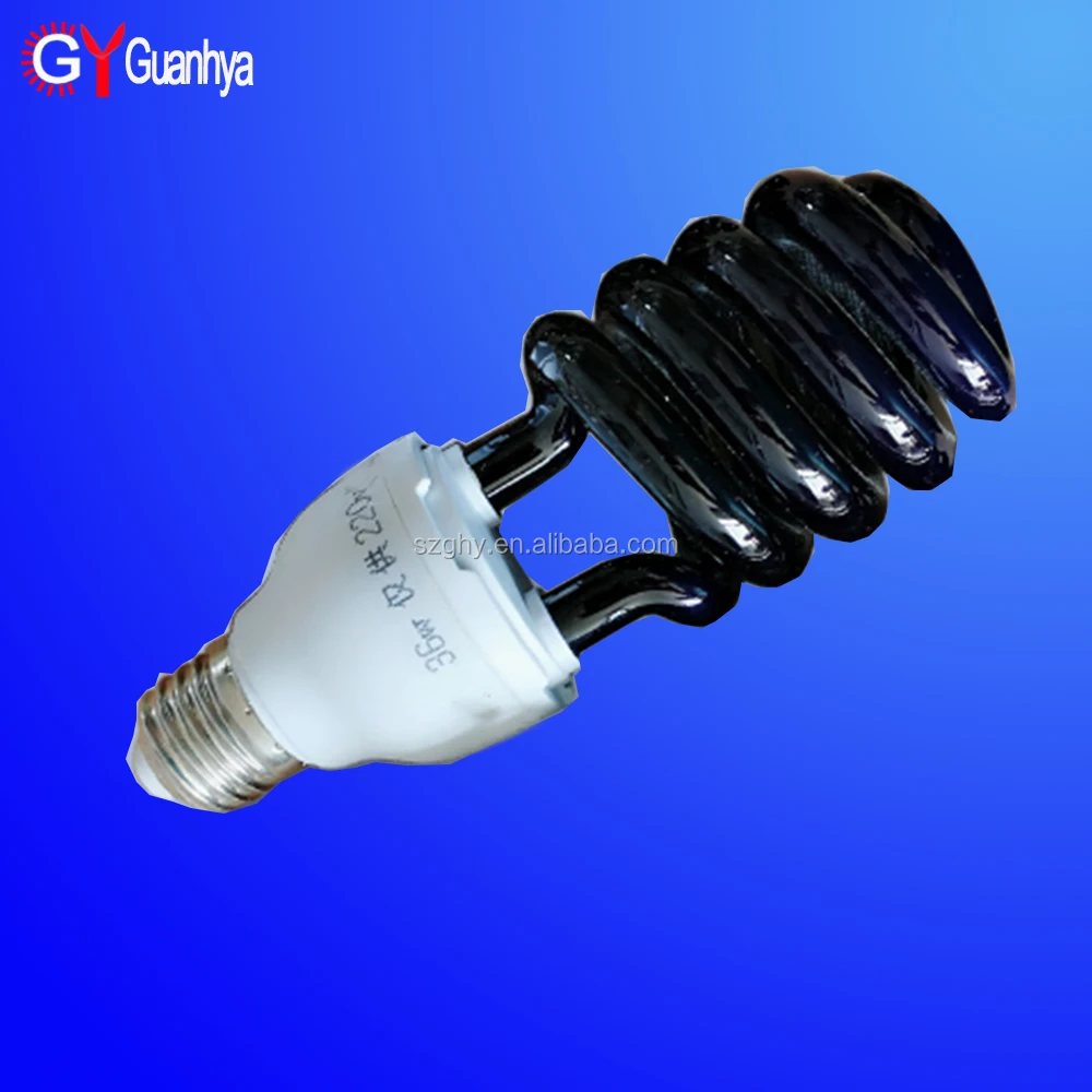 Spiral UV Black light bulb E27 ultraviolet light for trapping insects