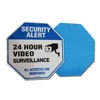 Security Alert - 24 Hour Surveillance All Activities Are Monitored Reflective Sign