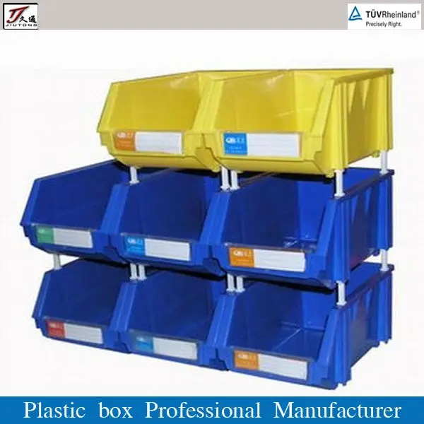 de almacenamiento apilable bin de plástico cajaCajas y contenedores