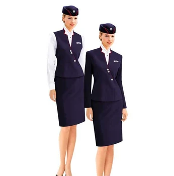 Custom Airline Stewardess Uniform,Flight Attendant Uniform